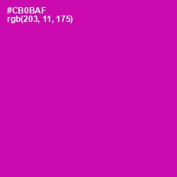 #CB0BAF - Red Violet Color Image