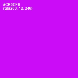 #CB0CF6 - Magenta / Fuchsia Color Image