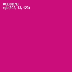 #CB0D7B - Razzmatazz Color Image