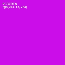 #CB0DEA - Magenta / Fuchsia Color Image
