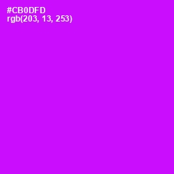 #CB0DFD - Magenta / Fuchsia Color Image