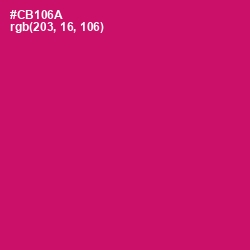 #CB106A - Razzmatazz Color Image