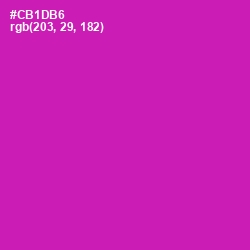 #CB1DB6 - Red Violet Color Image