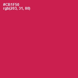 #CB1F50 - Maroon Flush Color Image