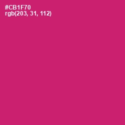#CB1F70 - Cerise Red Color Image