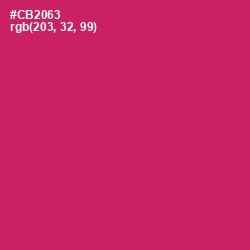 #CB2063 - Cerise Red Color Image