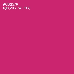 #CB2570 - Cerise Red Color Image