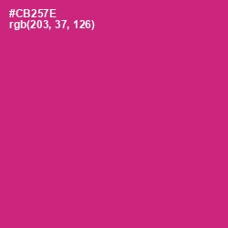 #CB257E - Cerise Red Color Image