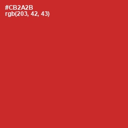 #CB2A2B - Persian Red Color Image