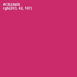 #CB2A6B - Cerise Red Color Image