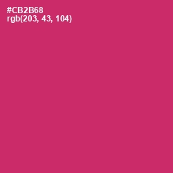 #CB2B68 - Cerise Red Color Image