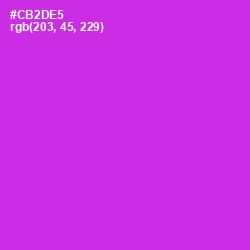 #CB2DE5 - Razzle Dazzle Rose Color Image