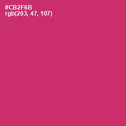 #CB2F6B - Cerise Red Color Image