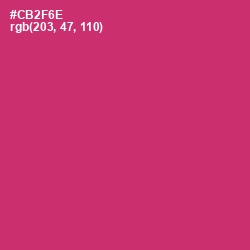 #CB2F6E - Cerise Red Color Image