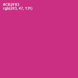 #CB2F83 - Cerise Color Image
