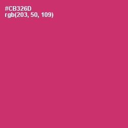 #CB326D - Cerise Red Color Image