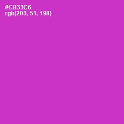 #CB33C6 - Razzle Dazzle Rose Color Image