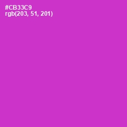 #CB33C9 - Razzle Dazzle Rose Color Image