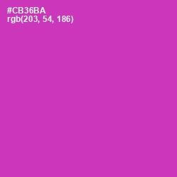 #CB36BA - Cerise Color Image