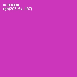 #CB36BB - Cerise Color Image