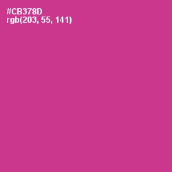 #CB378D - Cerise Color Image