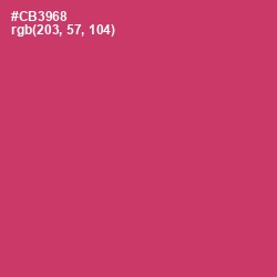 #CB3968 - Cerise Red Color Image