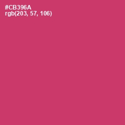 #CB396A - Cerise Red Color Image