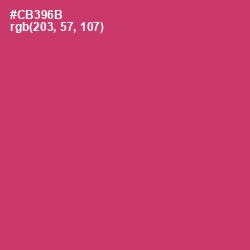 #CB396B - Cerise Red Color Image