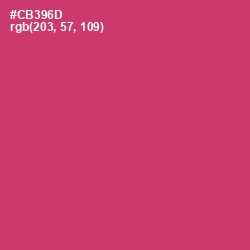 #CB396D - Cerise Red Color Image