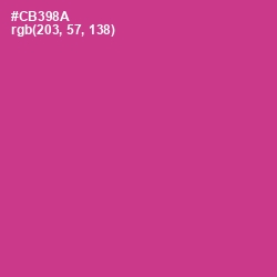 #CB398A - Cerise Color Image