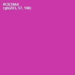 #CB39A8 - Cerise Color Image