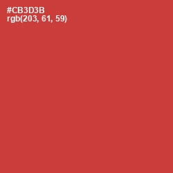 #CB3D3B - Flush Mahogany Color Image
