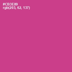 #CB3E89 - Cerise Color Image