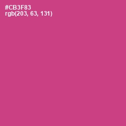 #CB3F83 - Cerise Color Image