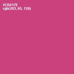 #CB417E - Cabaret Color Image