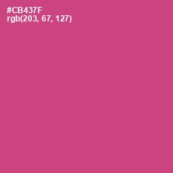 #CB437F - Cabaret Color Image