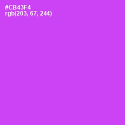 #CB43F4 - Heliotrope Color Image