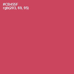 #CB455F - Fuzzy Wuzzy Brown Color Image