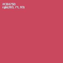 #CB475D - Fuzzy Wuzzy Brown Color Image