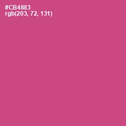 #CB4883 - Mulberry Color Image