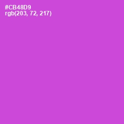 #CB48D9 - Fuchsia Pink Color Image