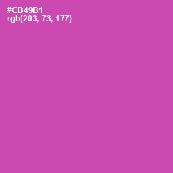 #CB49B1 - Mulberry Color Image