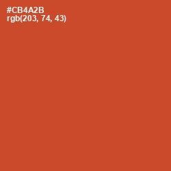 #CB4A2B - Mojo Color Image