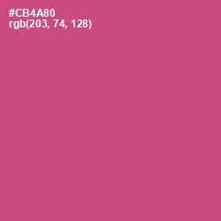 #CB4A80 - Mulberry Color Image