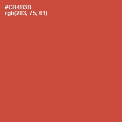 #CB4B3D - Mojo Color Image