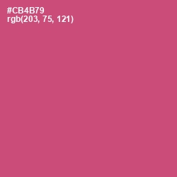 #CB4B79 - Cabaret Color Image