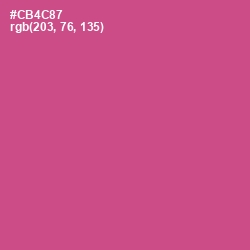 #CB4C87 - Mulberry Color Image