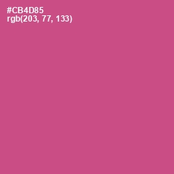 #CB4D85 - Mulberry Color Image