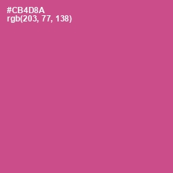 #CB4D8A - Mulberry Color Image