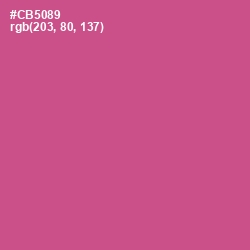 #CB5089 - Mulberry Color Image